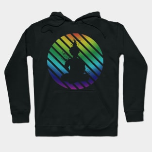 Buddha Meditation Rainbow Circle Hoodie